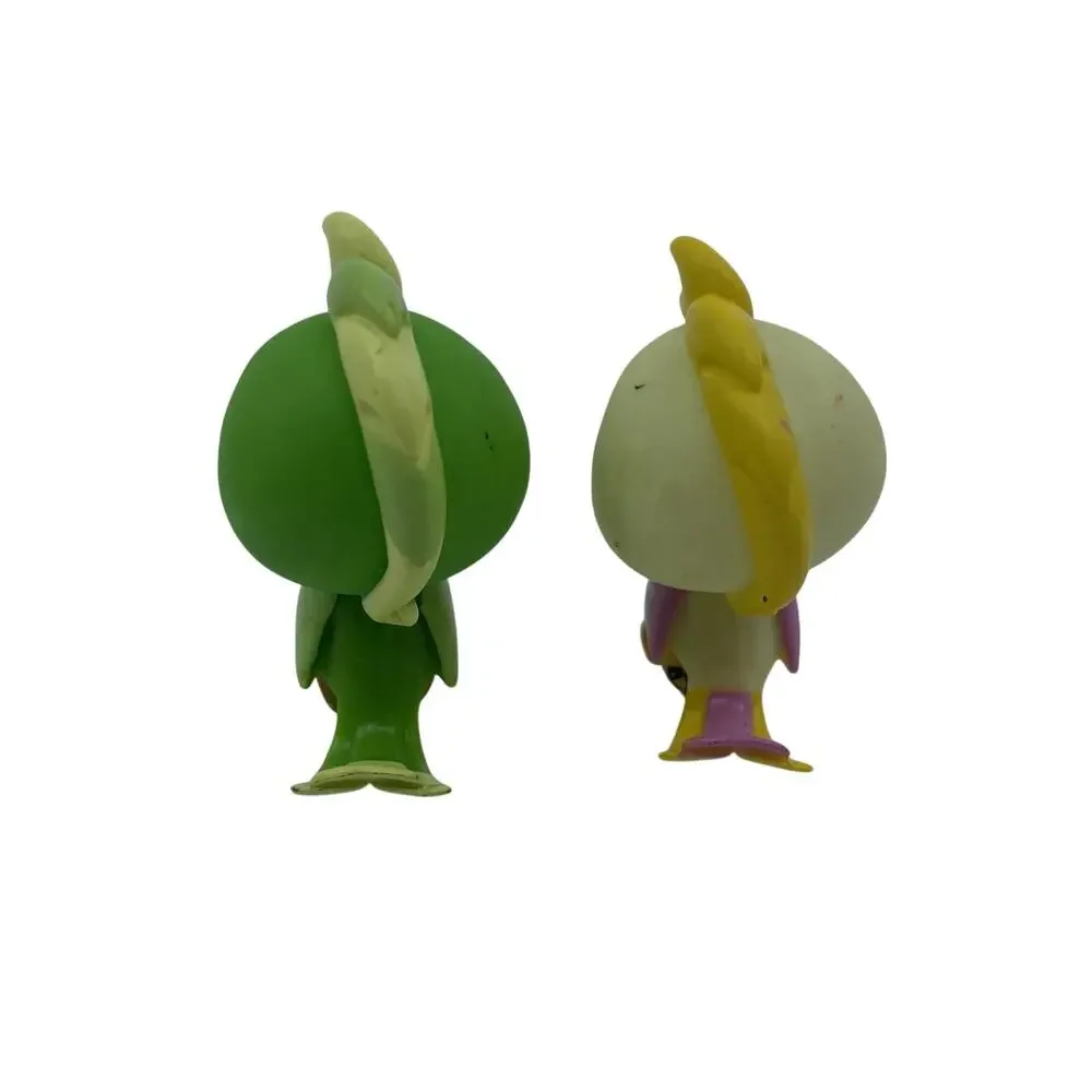 Littlest Pet Shop LPS Cockatoo Lot #1369 Green & #1452 Yellow Birds